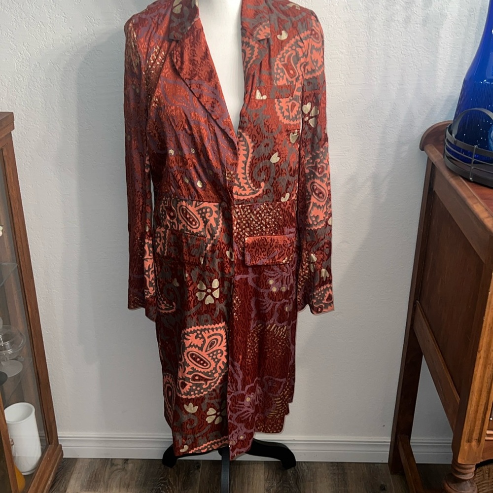 🎄🎁Free People Eye Of The Wild Jacket, paisley cognac combo!🎅